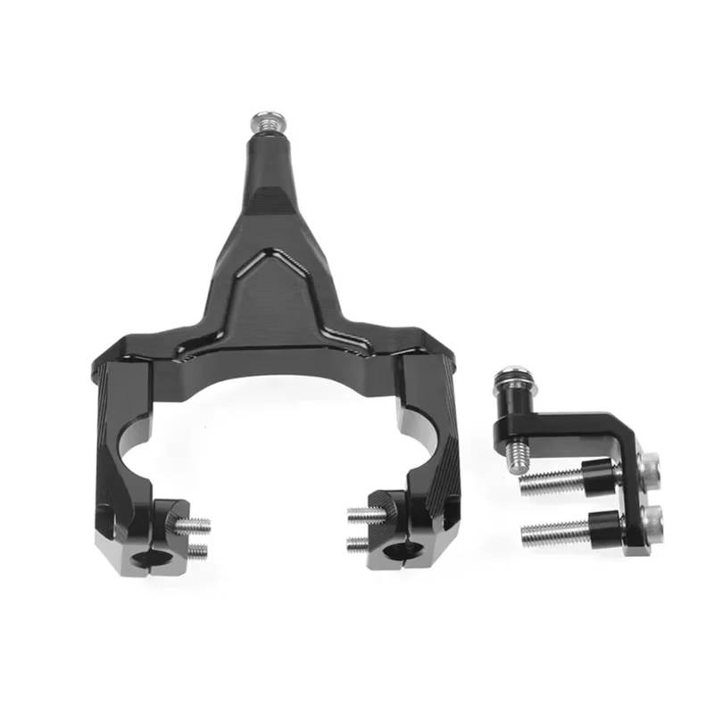 Kompatibel Mit Für Ninja400 Für Z400 2018 2019 2020 2021 2022 2023 Stabilisieren Sie Die Steuerung Des Motorrad-Lenkungsdämpfer-Halterungsstabilisators Lenkungsdämpfer Stabilisator(Black bracket) von FVGOKMNA