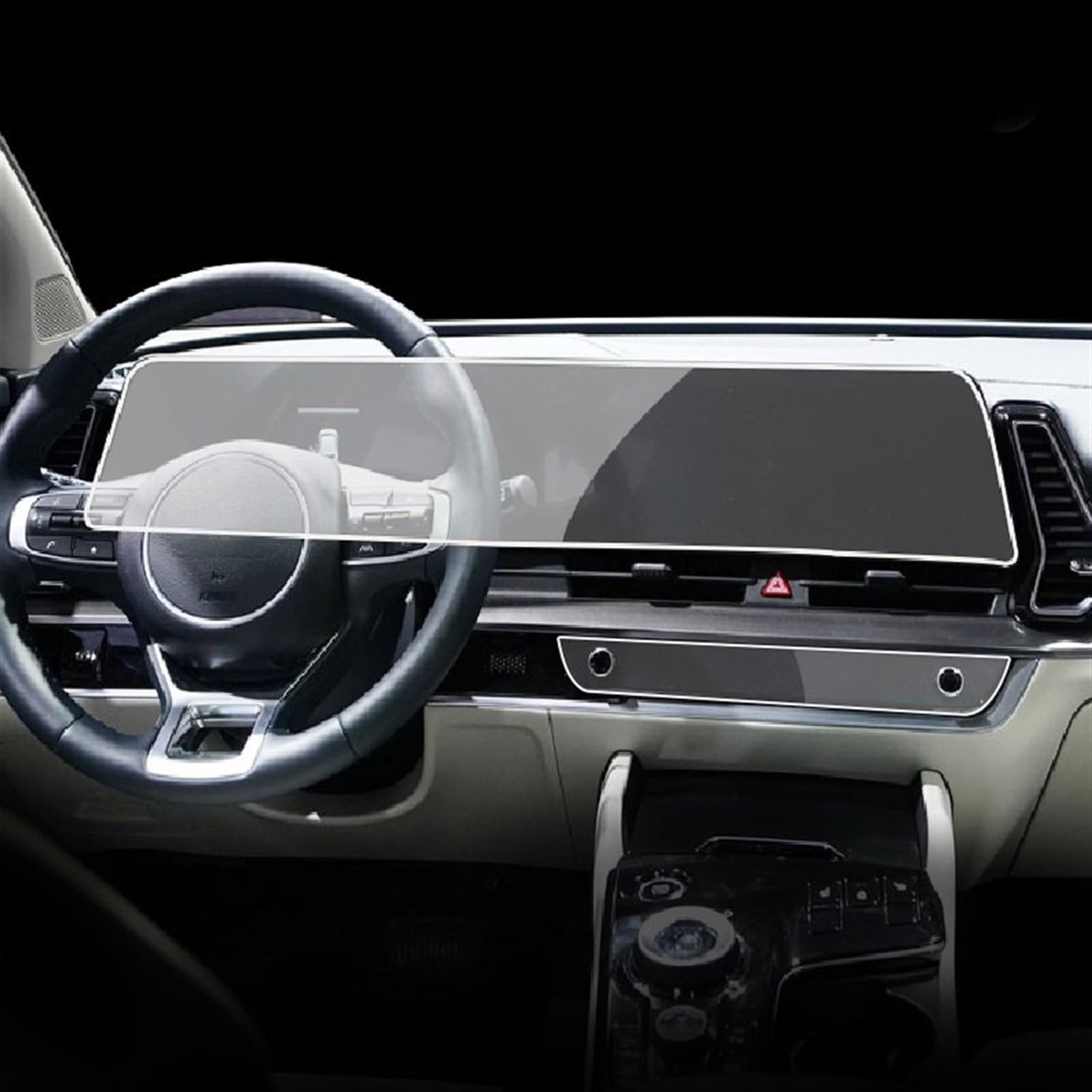 Kompatibel Mit K&ia Für VK8 GL3 2021 2022 2023, Auto-GPS-Navigation, Schutzfolie, LCD-Bildschirm, TPU-Folie, Displayschutzfolie, Passende Refit GPS Transparent Schutzfolie(Style A) von FVGOKMNA