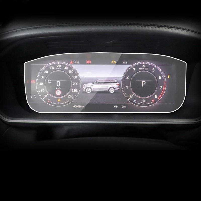 Kompatibel Mit Land Für Range Für Rover Für Sport 2018–2023, Auto-GPS-Navigation, Schutzfolie, LCD-Bildschirm, TPU-Folie, Displayschutzfolie, Refit GPS Transparent Schutzfolie(Speedometer film) von FVGOKMNA