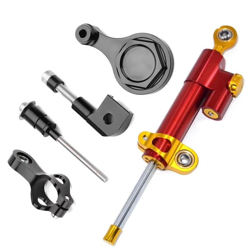 Kompatibel Mit Yamaha Für YZF Für R1 Für R6 2006 2007 2008 2009 2010 2011 2012 2013 2014 2015 2016–2017 Motorrad-Dämpfer, Lenkstabilisierungskontrolle Mit Montagehalter Lenkungsdämpfer Stabilisator(4) von FVGOKMNA