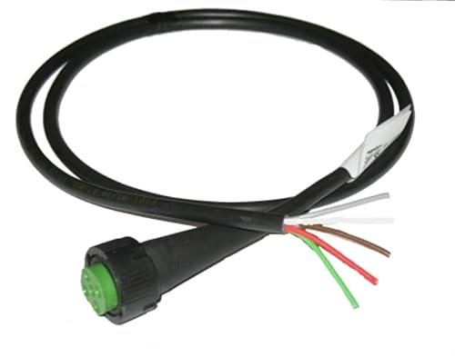FKAnhängerteile 1 x Aspöck - Open End - Kabel 3m - 5 polig - Bajonett Anschluss - Grün von FKAnhängerteile