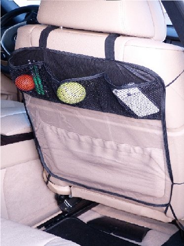 Florsol L&P A178 Rückenlehnenschutz Sitzschoner Hecksitzschoner Lehnenschutz mit 3 Taschen Organizer Schutz für Sitzlehne von FVLFILASDAS