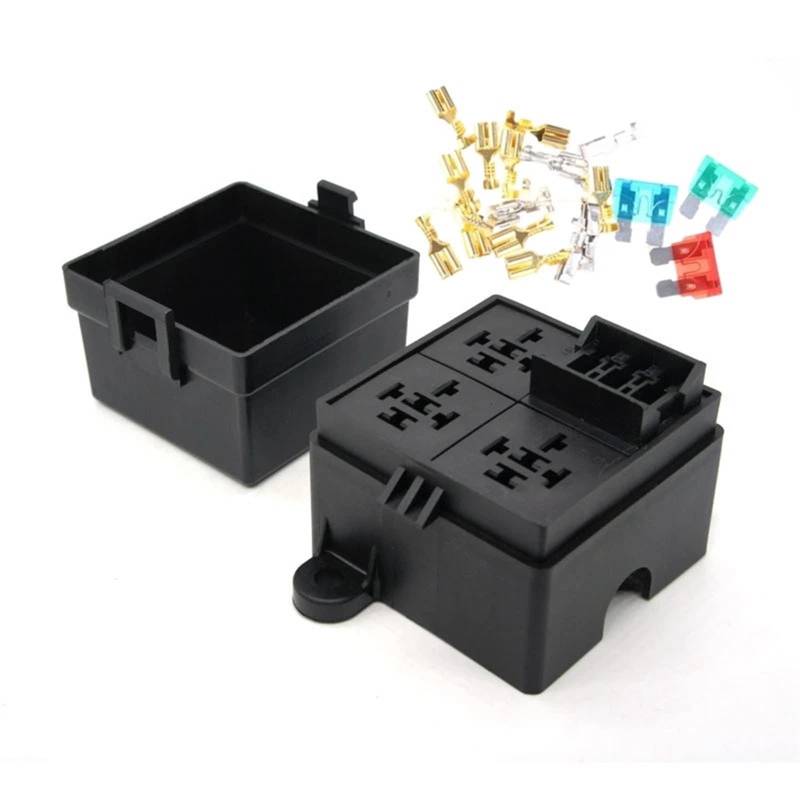 1 Stück Auto Auto LKW 3-Wege-Sicherungshalter Relaishalter Schaltung Standard ATO Flachsicherung Relaishalter 12 V 40 A Relais(Box) von FWEUHMWP