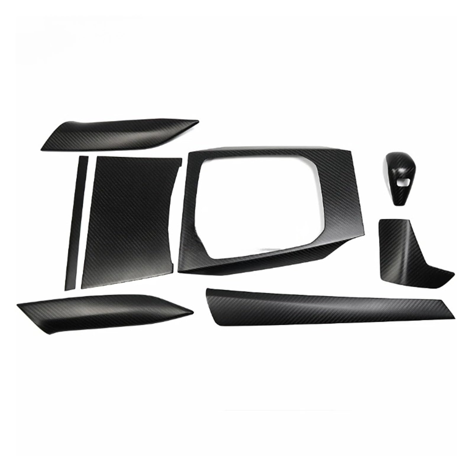 FWNERGUL Auto-Innenraum-Zentralsteuerung, kompatibel mit BMW 3er 4er G20 G21 G22 G23 G26 2020 LHD, Carbonfaser-Schaltknauf-Panel-Trim(Matte Carbon Fiber) von FWNERGUL