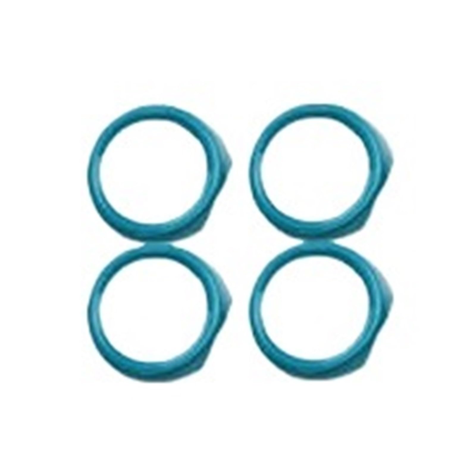 FWNERGUL Auto-Innentürgriff, kompatibel for BMW MINI Cooper S JCW F55 F56 F57 F60, Autozubehör, Dekoration, Abdeckung, Ring, Modifikationsaufkleber(Light Blue F55) von FWNERGUL