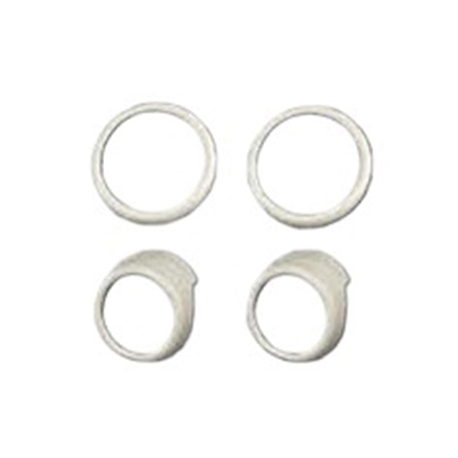 FWNERGUL Auto-Innentürgriff, kompatibel for BMW MINI Cooper S JCW F55 F56 F57 F60, Autozubehör, Dekoration, Abdeckung, Ring, Modifikationsaufkleber(Milky White F60) von FWNERGUL