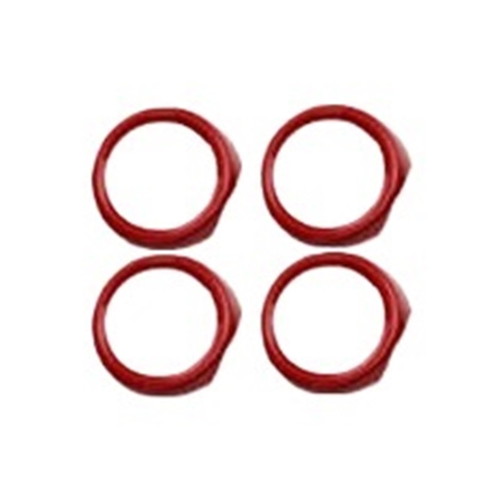 FWNERGUL Auto-Innentürgriff, kompatibel for BMW MINI Cooper S JCW F55 F56 F57 F60, Autozubehör, Dekoration, Abdeckung, Ring, Modifikationsaufkleber(Red F55) von FWNERGUL