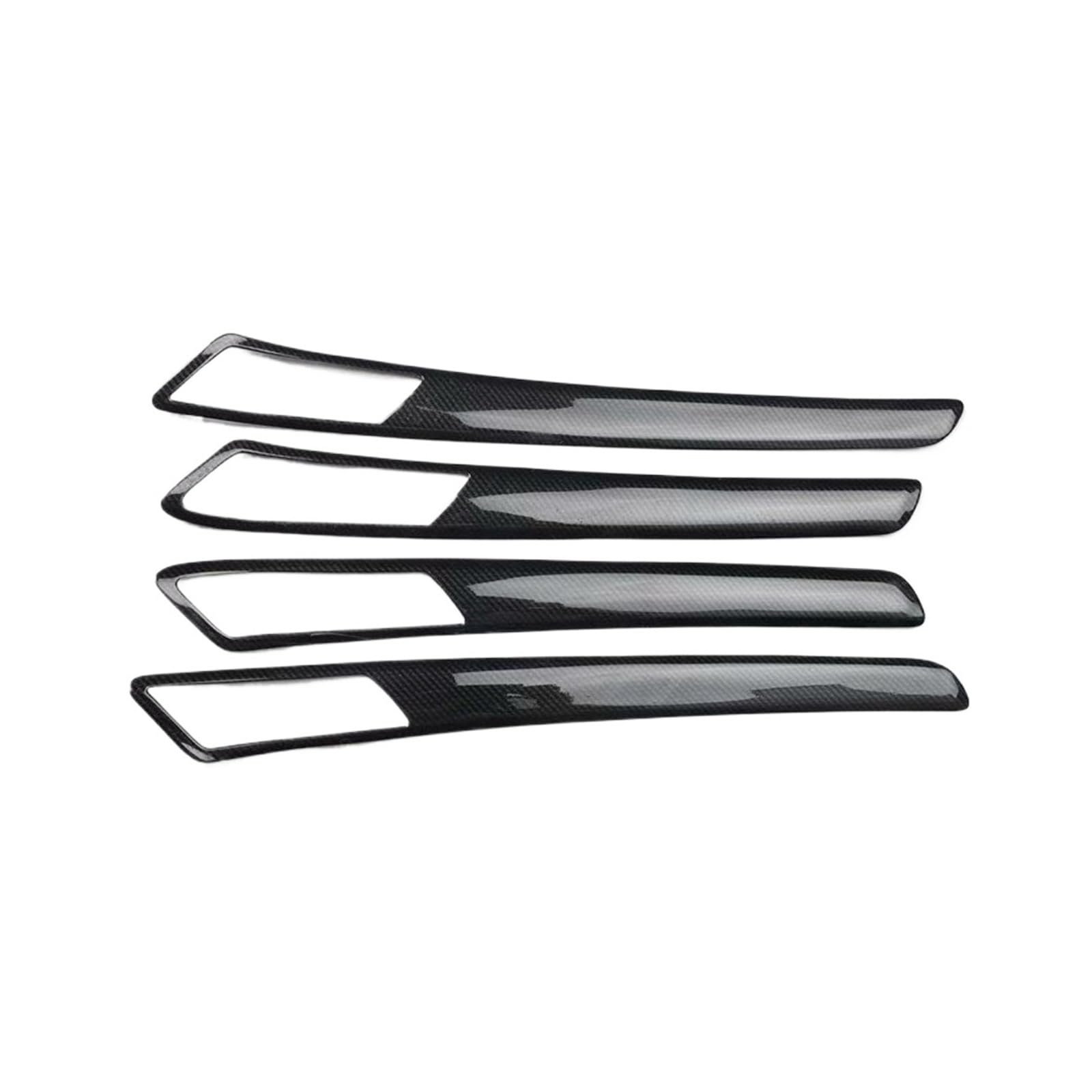 FWNERGUL Auto-Innentürgriff, kompatibel mit VW Golf 7 2014–2018, Schüsselstreifen, Zierleiste, Auto-Styling, Formteil, 4-teiliges Set(Carbon Fiber Black) von FWNERGUL