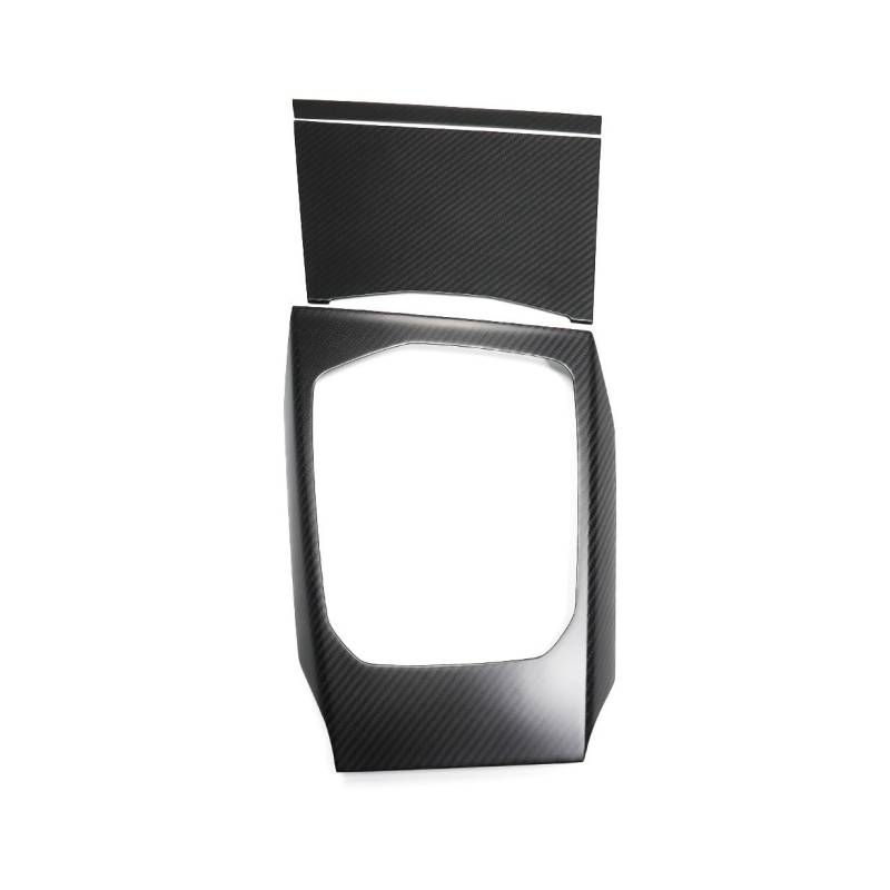 FWNERGUL Auto-Mittelkonsole, kompatibel mit BMW 3er 4er G20 LCI G21 G22 I3 I4 2022 2023 Facelift Seitengetriebe Panel Carbon Fiber LHD RHD(Matte 3Pcs Set,Left) von FWNERGUL