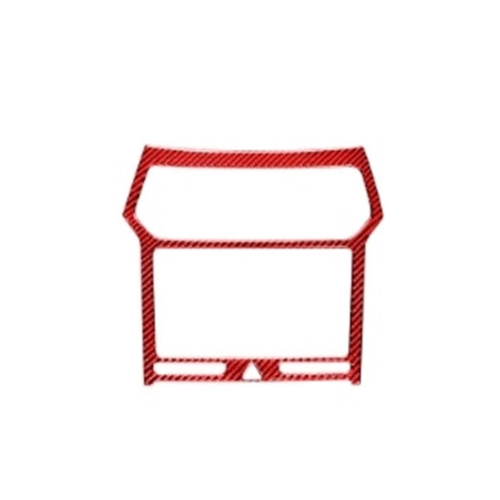 FWNERGUL Auto Zentrale Luft Outlets Kompatibel for Explorer 2013-2019 Carbon Faser Zubehör Navigation Panel Dekorative Rahmen Aufkleber Aufkleber(Red) von FWNERGUL