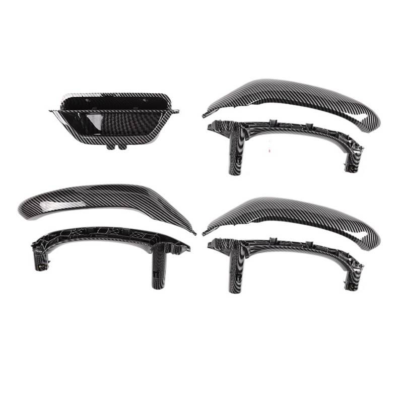 FWNERGUL Autotürgriff, kompatibel for BMW X3 X4 F26 F25 2011–2017, Innentürgriffe, Abdeckung ersetzen, Autotürgriffbaugruppe(Assembly Carbon) von FWNERGUL