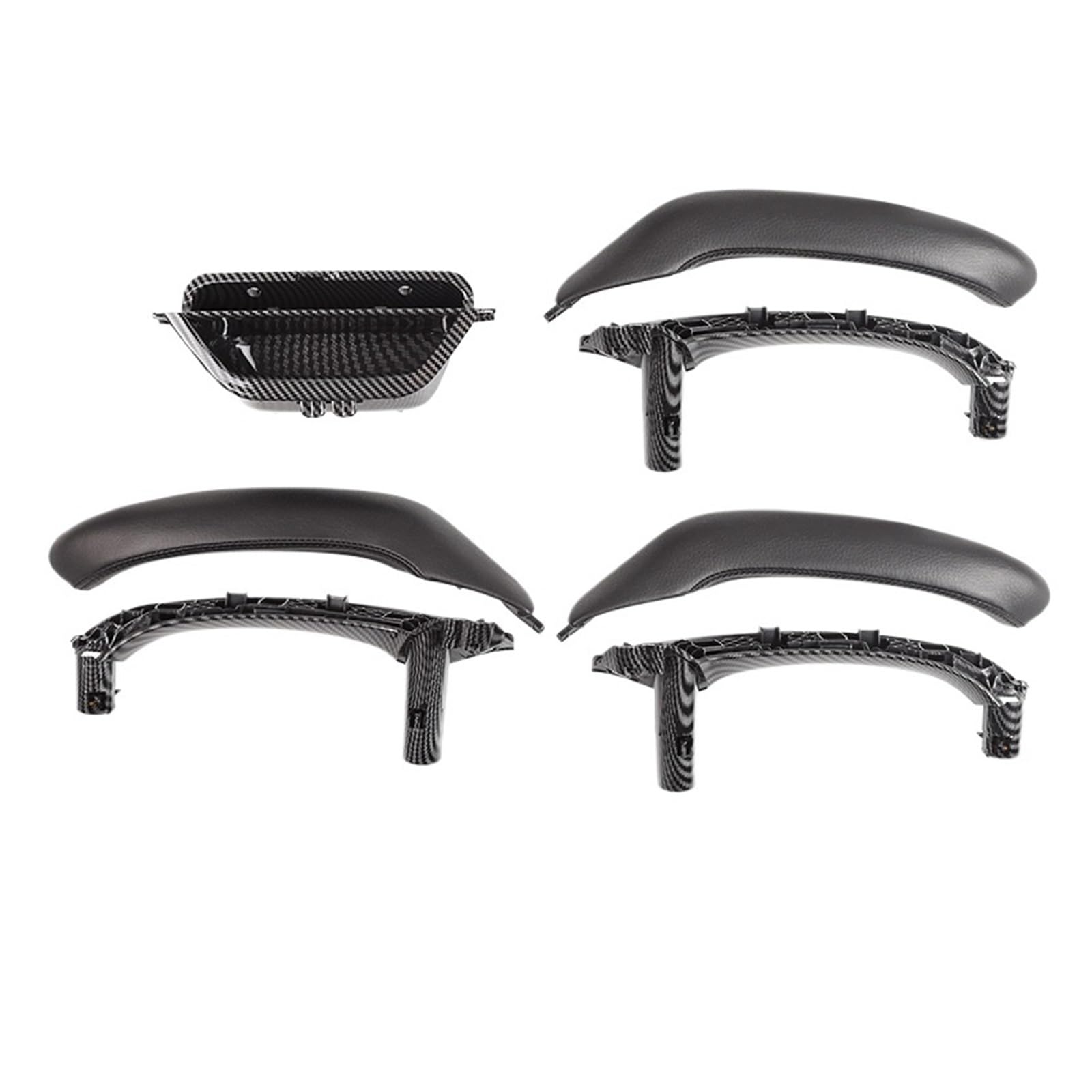 FWNERGUL Autotürgriff, kompatibel for BMW X3 X4 F26 F25 2011–2017, Innentürgriffe, Abdeckung ersetzen, Autotürgriffbaugruppe(Assembly CarbonBlack) von FWNERGUL