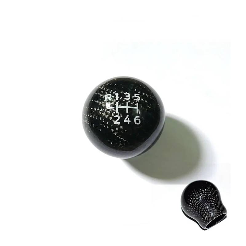 FWNERGUL Schaltknauf kompatibel for Focus ST RS Fiesta 6-Gang Racing ST Echt Carbon Fiber(No Logo RL) von FWNERGUL