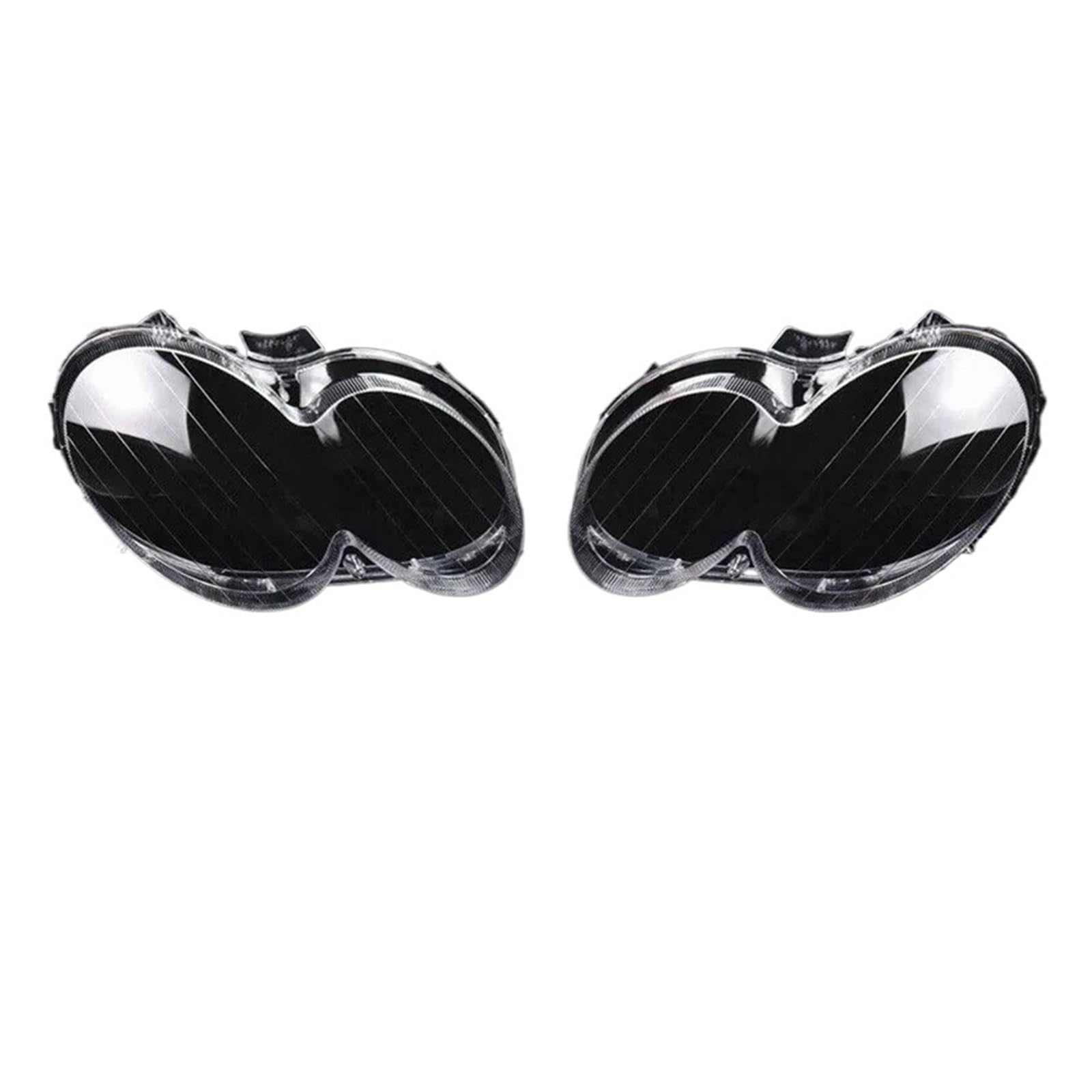 FWNERGUL Scheinwerferabdeckung Kompatibel for Mercedes Benz W209 CLK 2 Türer 2003-2009 Schattenschale Glas Paar Schale Autolinse(Pair) von FWNERGUL