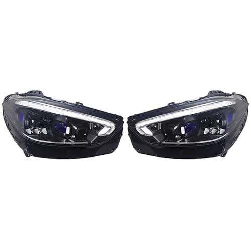 FWNERGUL Scheinwerferlinse kompatibel for Mercedes Benz W206 C-Klasse Montage 2022 2023 2024 Auto-LED 12V Auto-Lichtprojektor-Zubehör-Kit von FWNERGUL