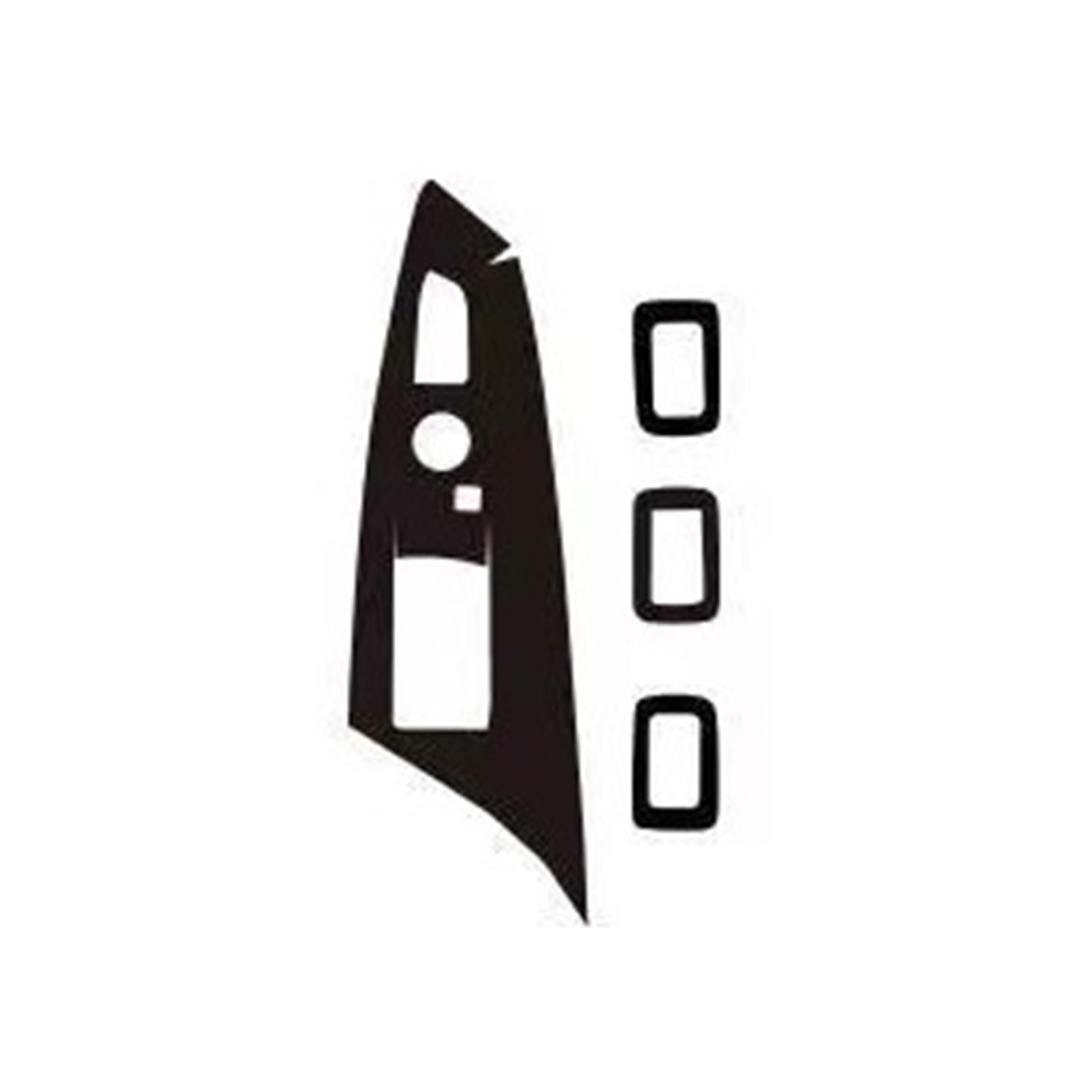 FWNERGUL Zentrale Steuerung Gangschaltung Kompatibel for BMW F25 F26 X3 X4 2011-2017 Geeignete Innenaufkleber Carbon Fiber Modified Film(Ascending Window,Right) von FWNERGUL