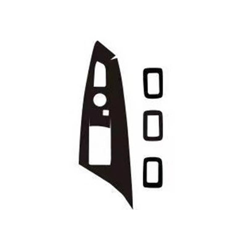 FWNERGUL Zentrale Steuerung Gangschaltung Kompatibel for BMW F25 F26 X3 X4 2011-2017 Geeignete Innenaufkleber Carbon Fiber Modified Film(Ascending Window,Right) von FWNERGUL