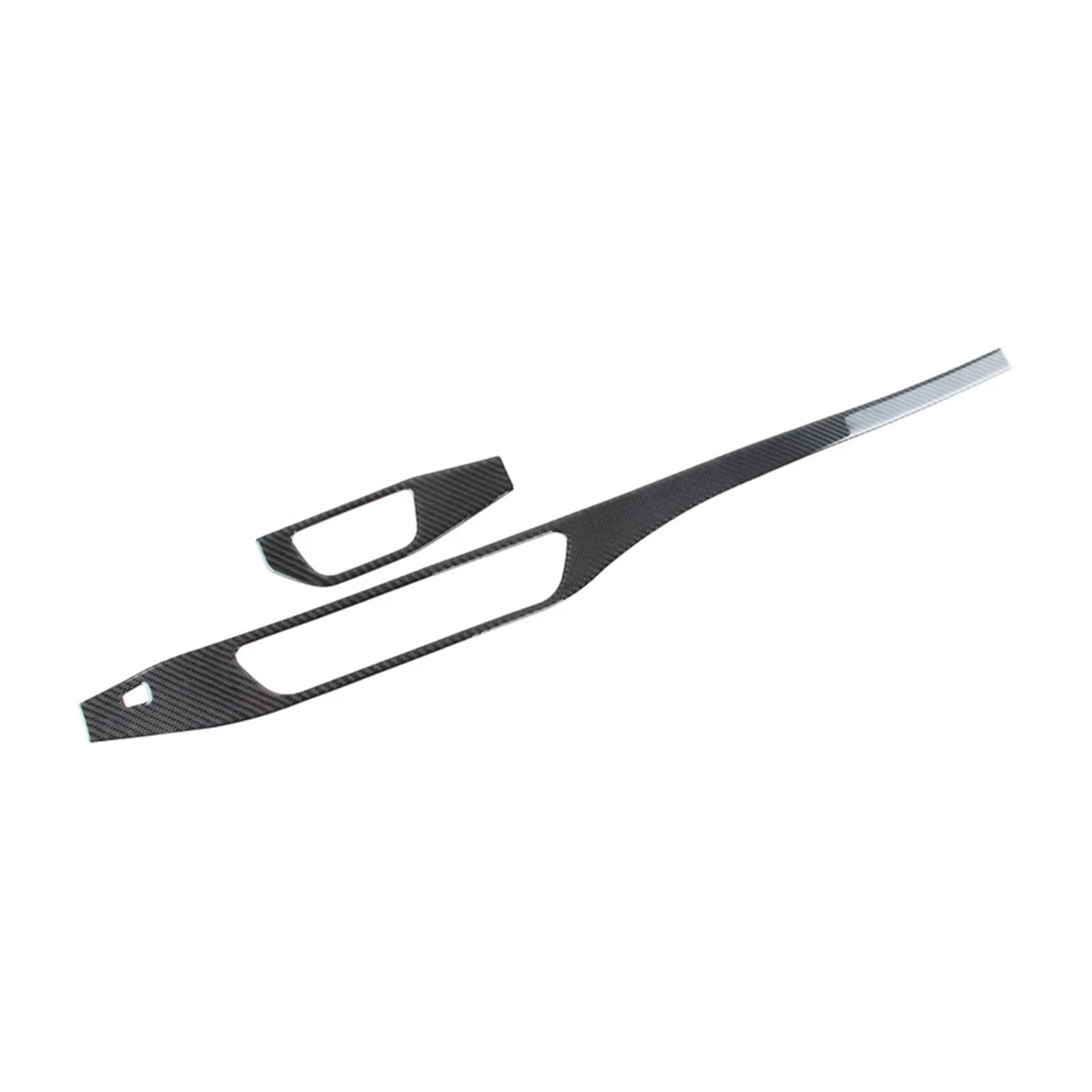 FWNERGUL Zubehör Auto Zentrale Steuerung Kompatibel for Audi A4L A4 B9 2017-2022 Scheinwerfer Schalter Panel Trim Decor Carbon Faser Aufkleber(Left-Hand Drive) von FWNERGUL