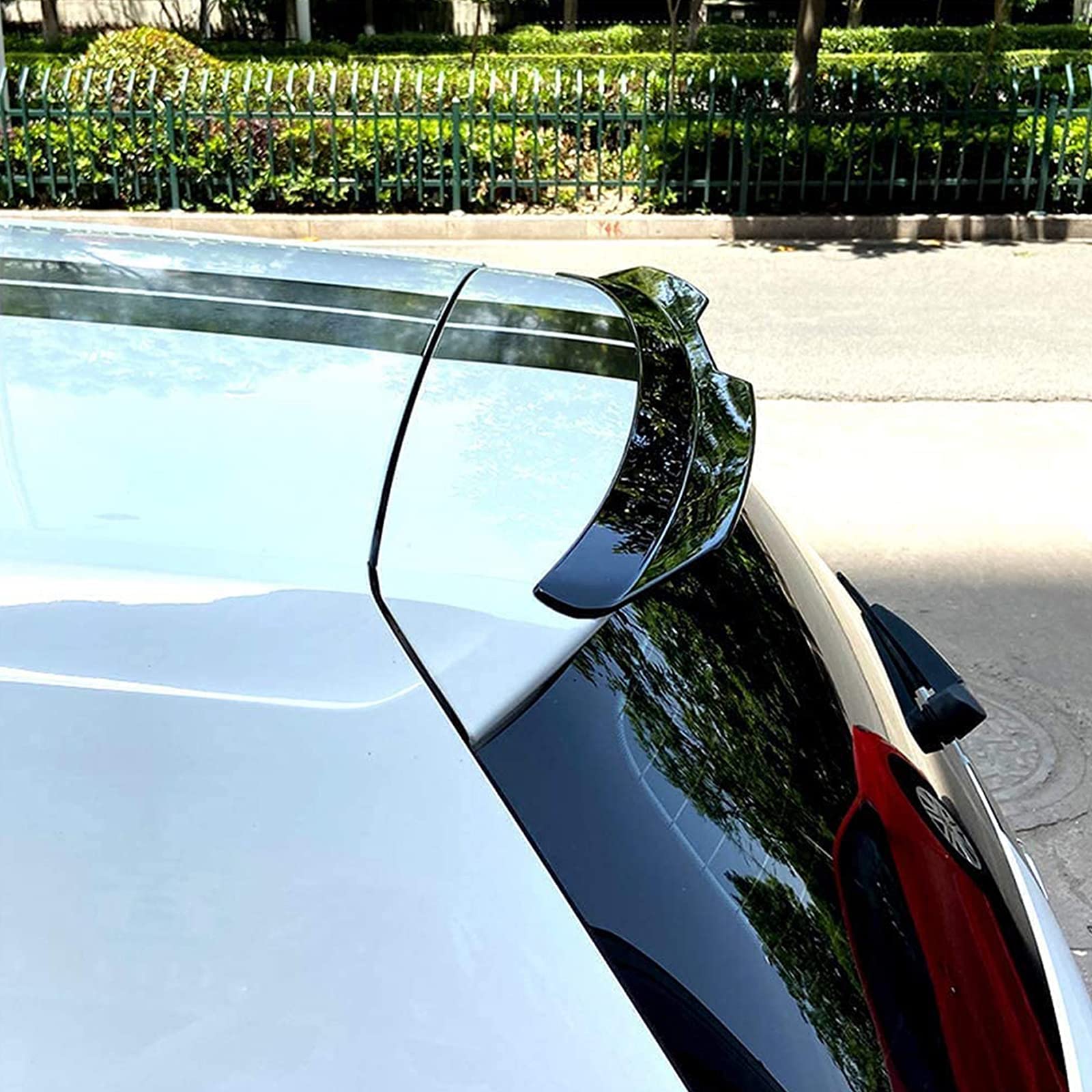 Auto Heckspoiler Kompatibel mit V W Golf 7 MK7 GTI GTD R 2014-2019,Premium ABS Material Auto Modifikation Zubehör, Schwarz von FWNT