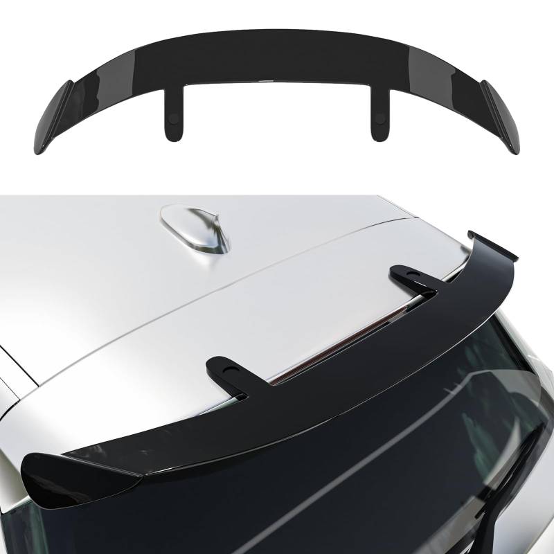 131CM Auto Heckspoiler Kompatibel mit den Meisten Schrägheck/SUV/Kombi,Heckspoiler Universal Auto Schwarz Glanz, Einfache Installation von FWNT