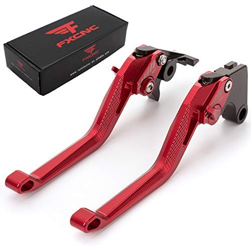 CNC Billet Long 5D Rhombus Hollow Adjustable Brake Clutch Levers Compatible with NINJA 650R ER-6F ER-6N 2009-2016,VERSYS 650cc 2009-2014,NINJA 400R 2011 von FXCNC