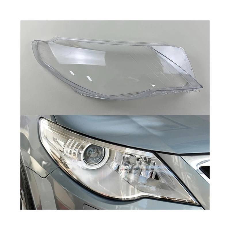 Auto Frontscheinwerfer Abdeckung Objektiv Scheinwerfer Transparent Lampenschirm Lampe Shell Masken Kompatibel Für VW Passat CC 2009 2010 2011 2012(Right) von FXFUPO
