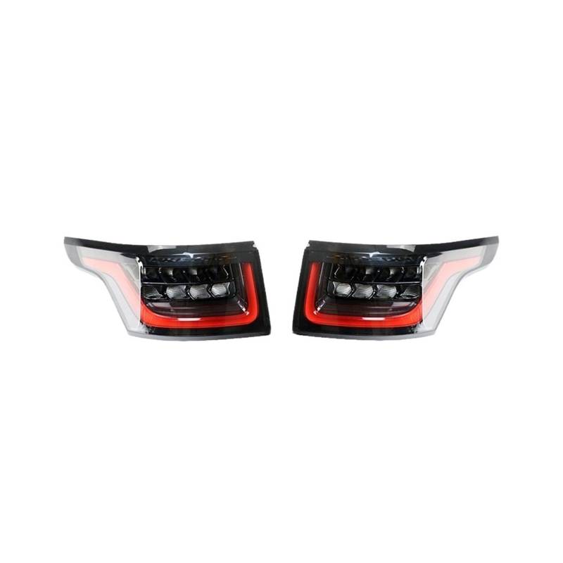 Auto Rücklicht LED Bremslichter Kompatibel für Land Rover Range Rover Sport 2014-2017 L494 Upgrade New Style 2018-2022 Rücklichter(Flashing water,2pcs 18-22 red) von FXFUPO