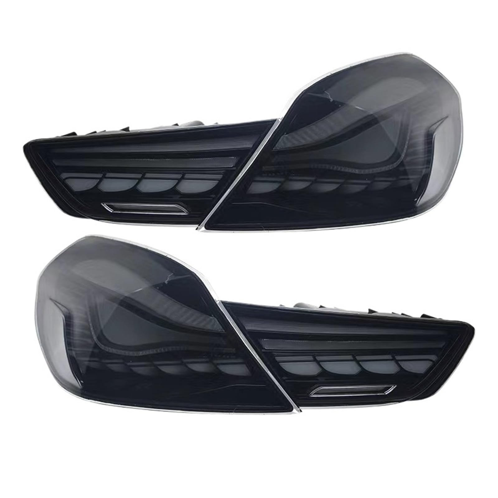 Kompatibel für BMW 6 Series 2010–2017 Rückleuchten Montage F06 F12 F13 640i Sequentielle LED-Blinker DRL LED Rücklicht Autozubehör(One set smoke) von FXFUPO