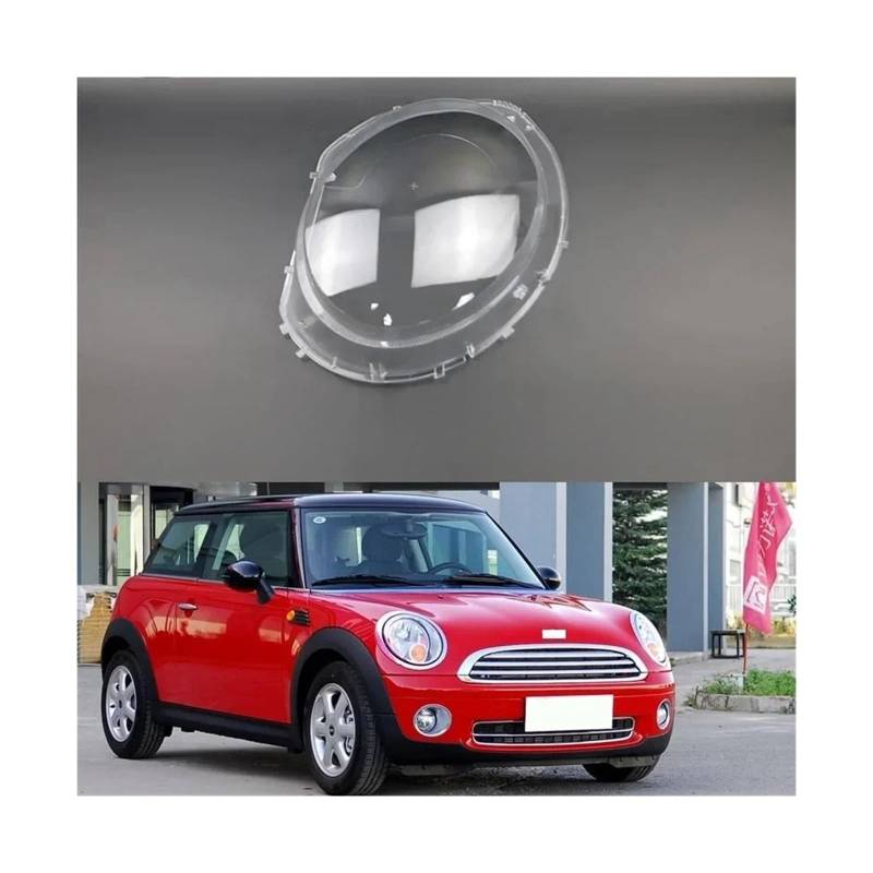Kompatibel für BMW Mini R55 R56 2007 2008 2009 2010 2011 2012 2013 Autoscheinwerfer-Objektivabdeckung Scheinwerferglas-Lampenschale Transparenter Lampenschirm(Left and Right) von FXFUPO
