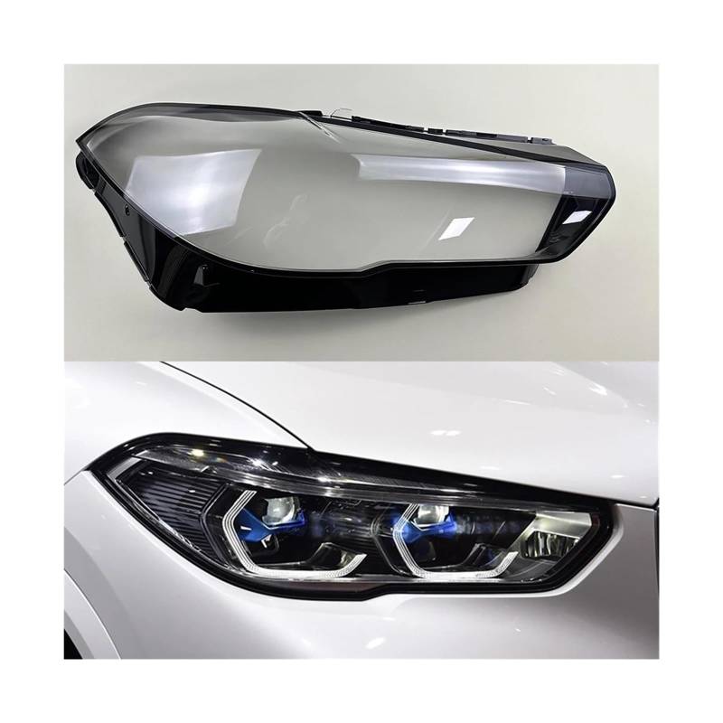 Kompatibel für BMW X5 X6 G05 G06 F95 2019 2020 2021 2022 Scheinwerferabdeckung Scheinwerferschale Transparentes Objektivglas Lampenschirm ersetzen(Right) von FXFUPO
