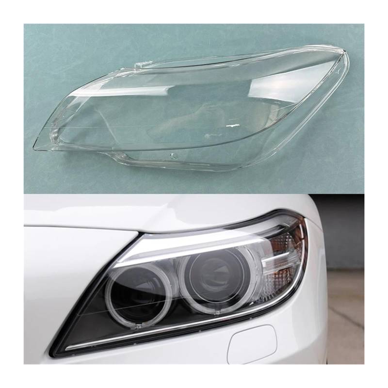 Kompatibel für BMW Z4 E89 E85 2009 2010 2011 2012 2013 Frontscheinwerferabdeckung Transparente Scheinwerferschale Lampenschirmlinse Plexiglas(Left) von FXFUPO