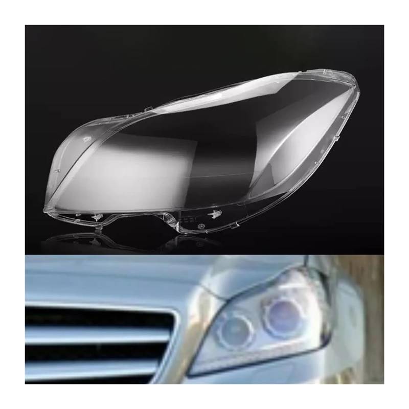 Kompatibel für Benz CLS W218 CLS260 CLS300 CLS350 CLS400 2010–2015 Autoscheinwerfer-Scheinwerfer, klare Linse, Auto-Shell-Abdeckung(Left) von FXFUPO
