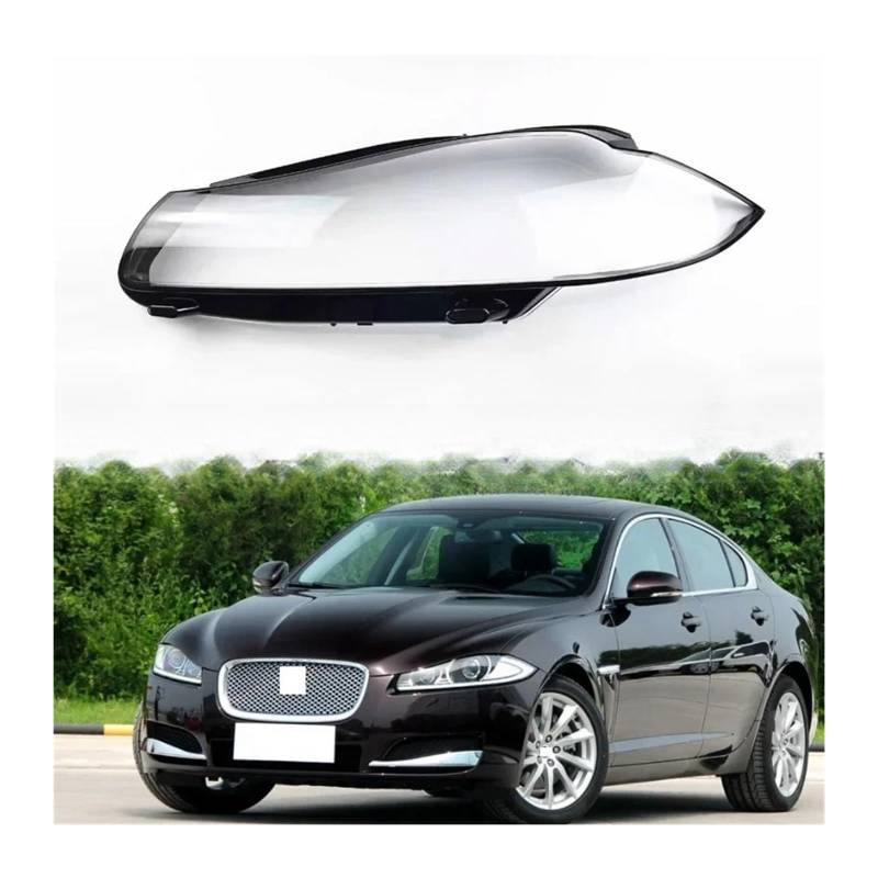 Kompatibel für Jaguar XF XFL 2012 2013 2014 2015 Autoscheinwerfer-Objektivabdeckung Scheinwerferglas Lampenschale Transparenter Lampenschirm Lichter Maskenobjektiv(Left and Right) von FXFUPO