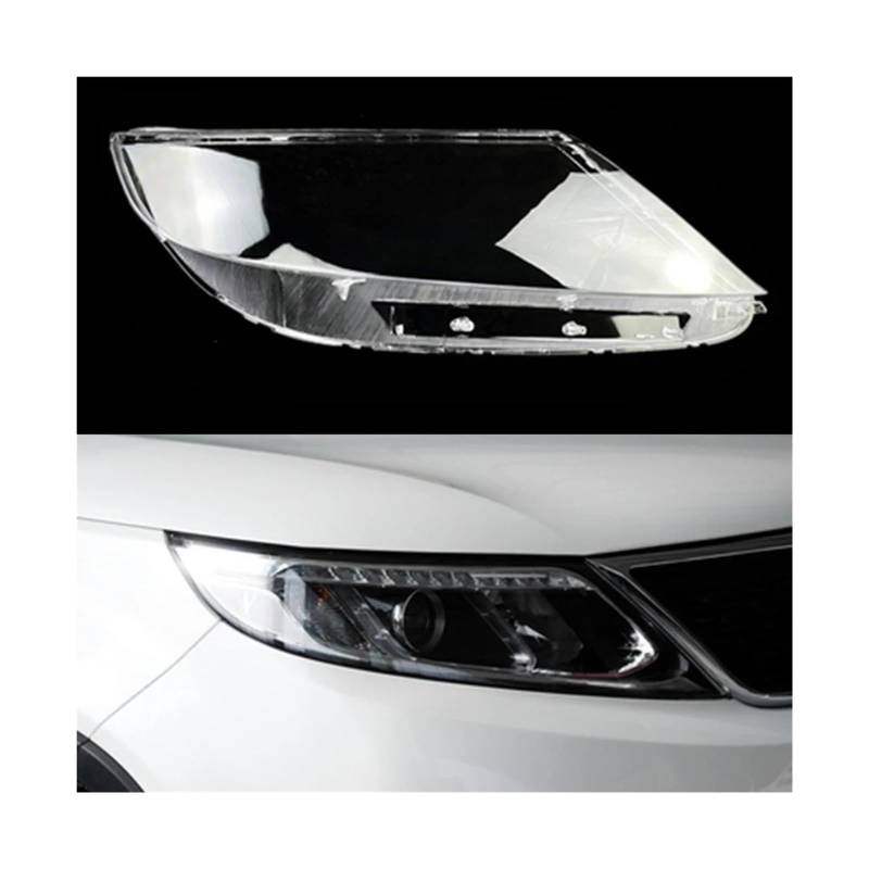 Kompatibel für Kia Sorento 2013 2014 Auto-Ersatz Transparenter Lampenschirm Lampenschirm Frontscheinwerferabdeckung Glaslinse Shell Lichtkappen(Right) von FXFUPO