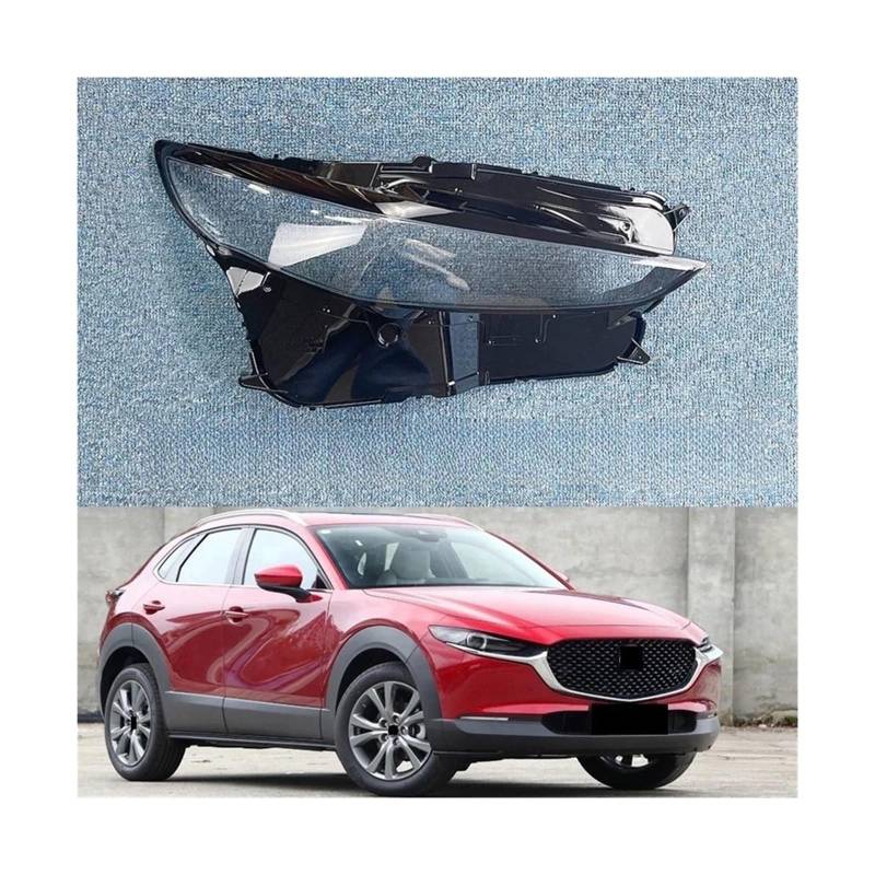 Kompatibel für Mazda CX-30 CX30 2020~2023 Scheinwerferabdeckung Autoscheinwerferlinse Glas Ersatz Frontlampenschirm Auto Shell(Left and Right) von FXFUPO