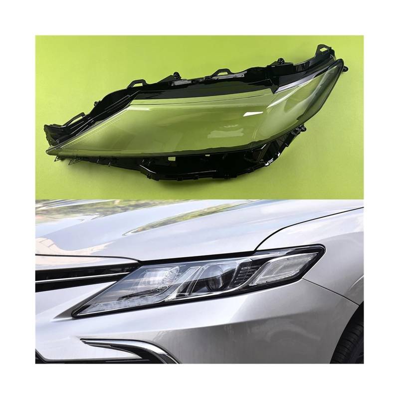 Kompatibel für Toyota Camry 2018 2019 2020 2021 2022 2023 Scheinwerferabdeckung Scheinwerferschale Objektiv Plexiglas Lampenschirm ersetzen(Low Left) von FXFUPO