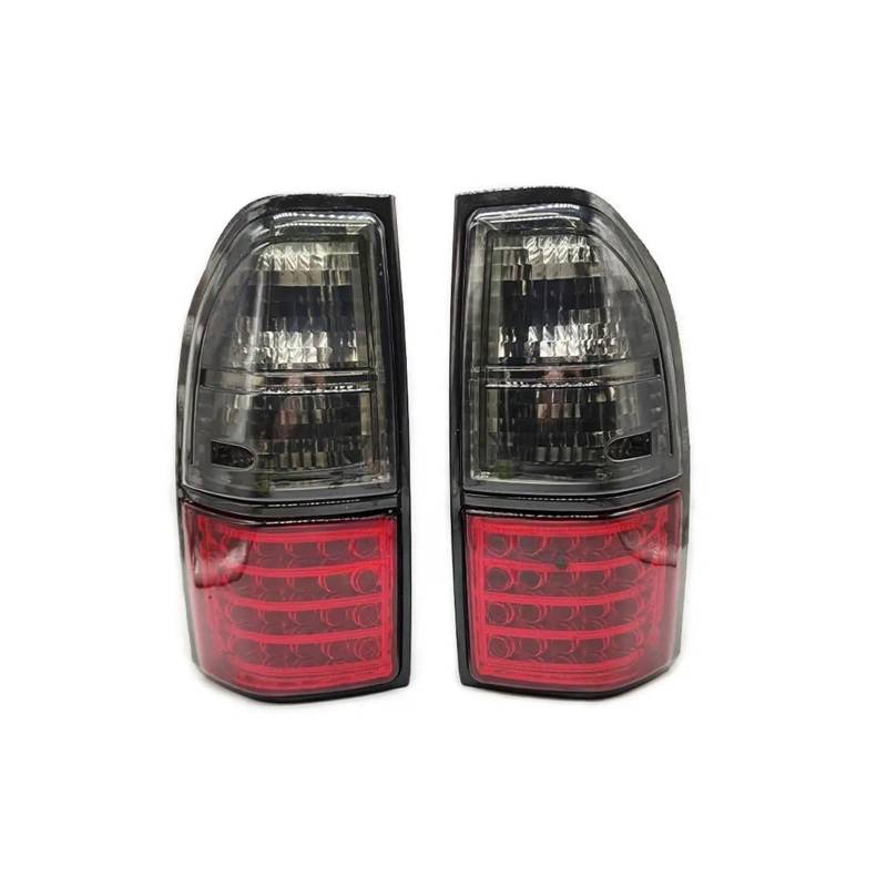 Kompatibel für Toyota Prado Land Cruiser 90 1997 1998 1999 2000 2001 2002 Auto-Heck-LED-Blinker-Warn-Stopp-Nebelscheinwerfer-Rücklicht(Red Smoke) von FXFUPO