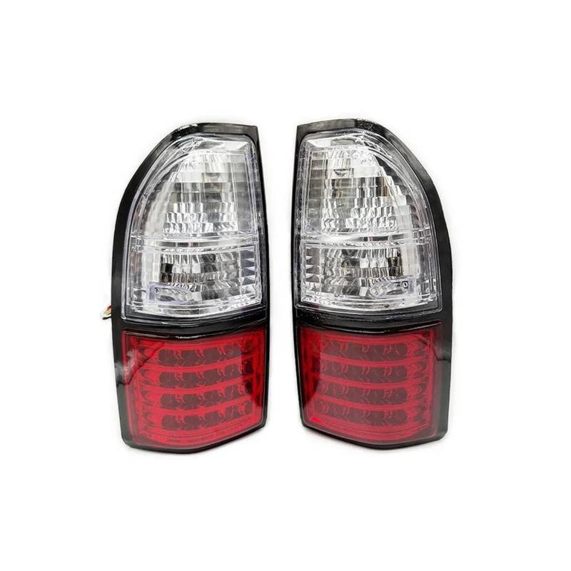 Kompatibel für Toyota Prado Land Cruiser 90 1997 1998 1999 2000 2001 2002 Auto-Heck-LED-Blinker-Warn-Stopp-Nebelscheinwerfer-Rücklicht(Red White) von FXFUPO
