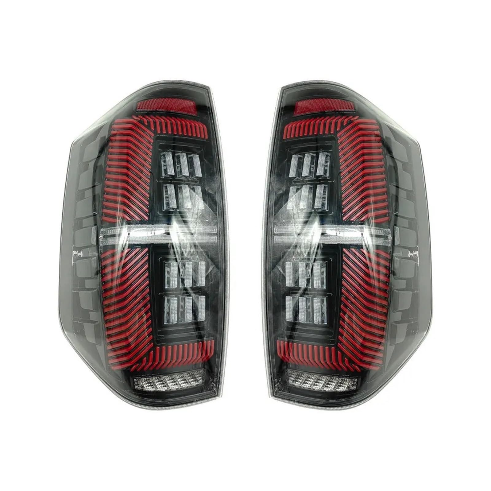 Kompatibel für Toyota Tundra 14–20 Jahre LED-Rücklicht-Montage, Änderung, Start-Scan(2pcs,Transparent shell) von FXFUPO