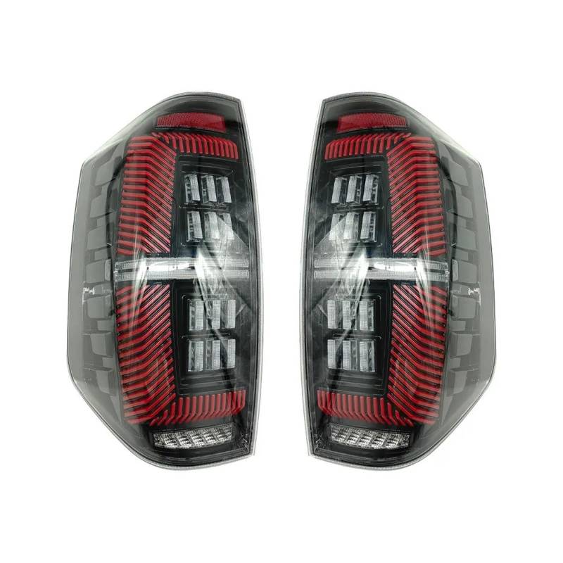 Kompatibel für Toyota Tundra 14–20 Jahre LED-Rücklicht-Montage, Änderung, Start-Scan(2pcs,Transparent shell) von FXFUPO