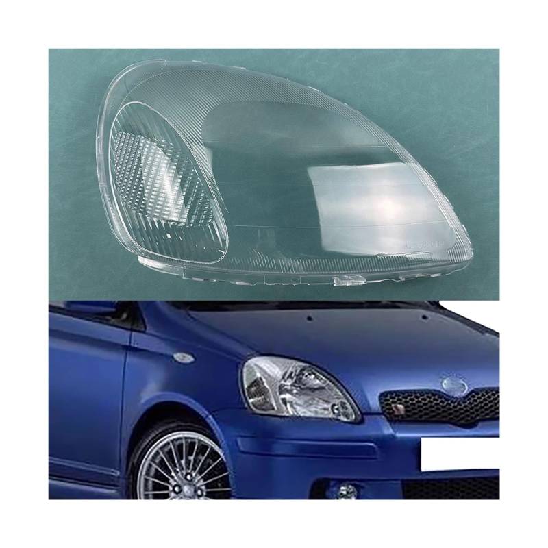 Kompatibel für Toyota Yaris 1999 2000 2001 2002 Autozubehör Scheinwerferabdeckung Transparenter Lampenschirm Lampenobjektiv Scheinwerferschale Plexiglas(Right) von FXFUPO