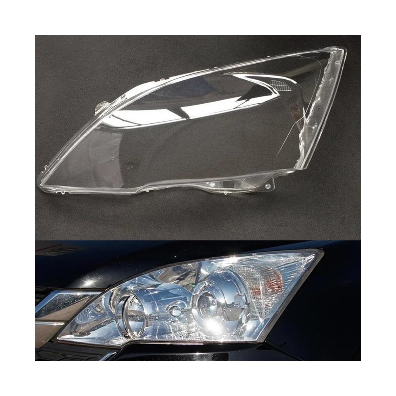 Kompatibel mit Honda CRV 2007~2011 Scheinwerferabdeckung Autoscheinwerferlinse Glasersatz Frontlampenschirmabdeckung Autoschale(1 Pcs Left Side) von FXFUPO