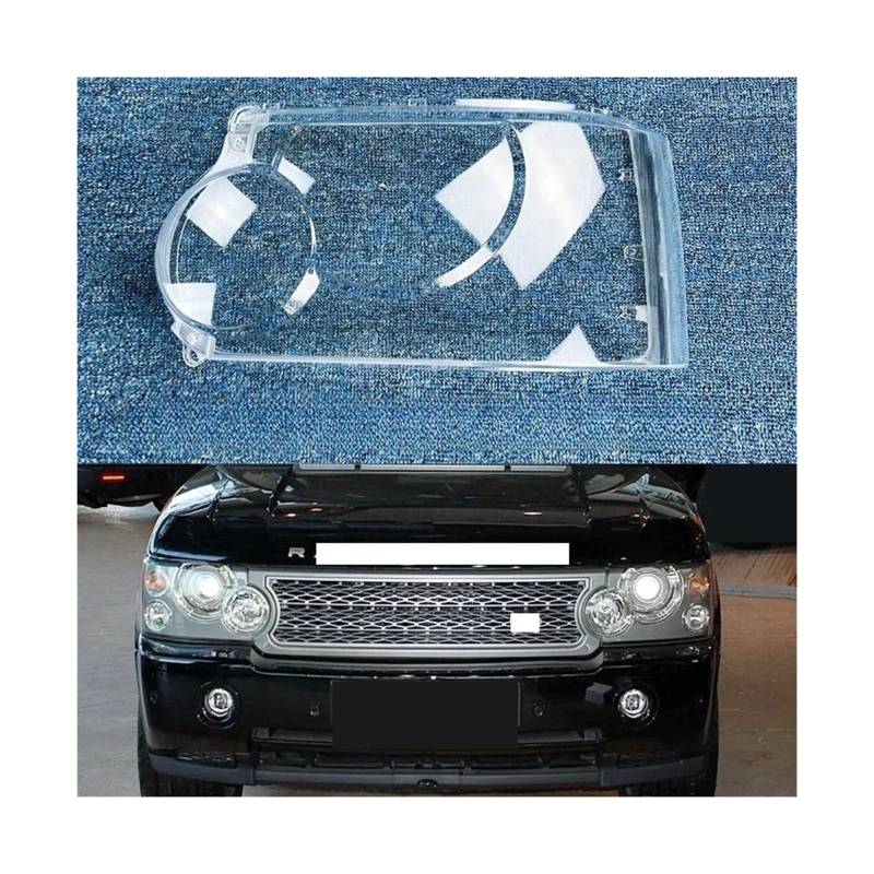 Kompatibel mit Land Rover Range Rover 2005 2006 2007 2008 2009 Scheinwerfergehäuse, transparenter Lampenschirm, Scheinwerfer-Objektivabdeckung, Lampengehäuse(Left and Right) von FXFUPO