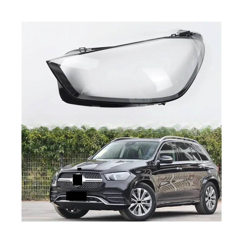 Neu Auto Front Scheinwerfer Objektiv Shell Scheinwerfer Abdeckung Kompatibel Für Benz GLE W167 2020-2023(Left and Right) von FXFUPO