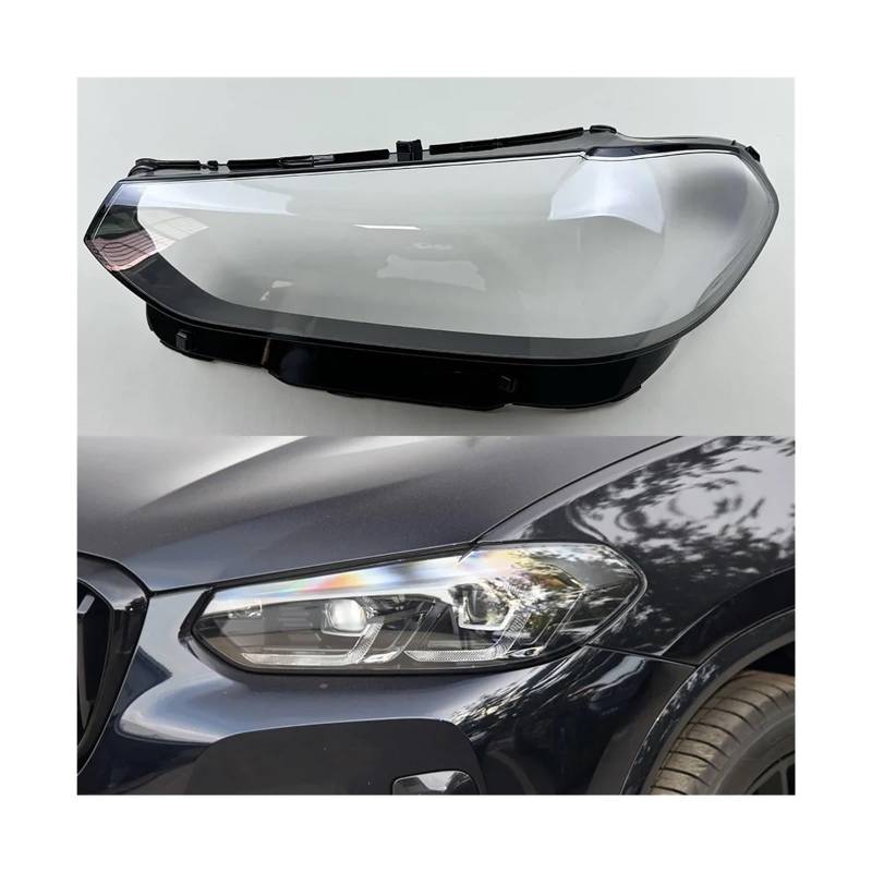 Rechts/Links Auto Scheinwerfer Objektiv Glas Lampcover Abdeckung Lampenschirm Shell Kompatibel Für BMW X3 X4 G01 G08 2022 2023 2024 scheinwerfer Abdeckung(Left) von FXFUPO