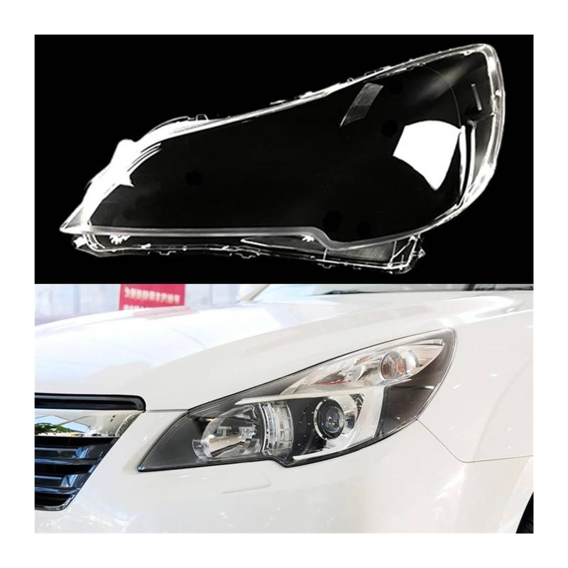 Scheinwerferglas, transparente Lampenschirmschale, Scheinwerferabdeckung, Linse, kompatibel mit Subaru Outback Legacy 2010 2011 2012 2013 2014(Left style A) von FXFUPO