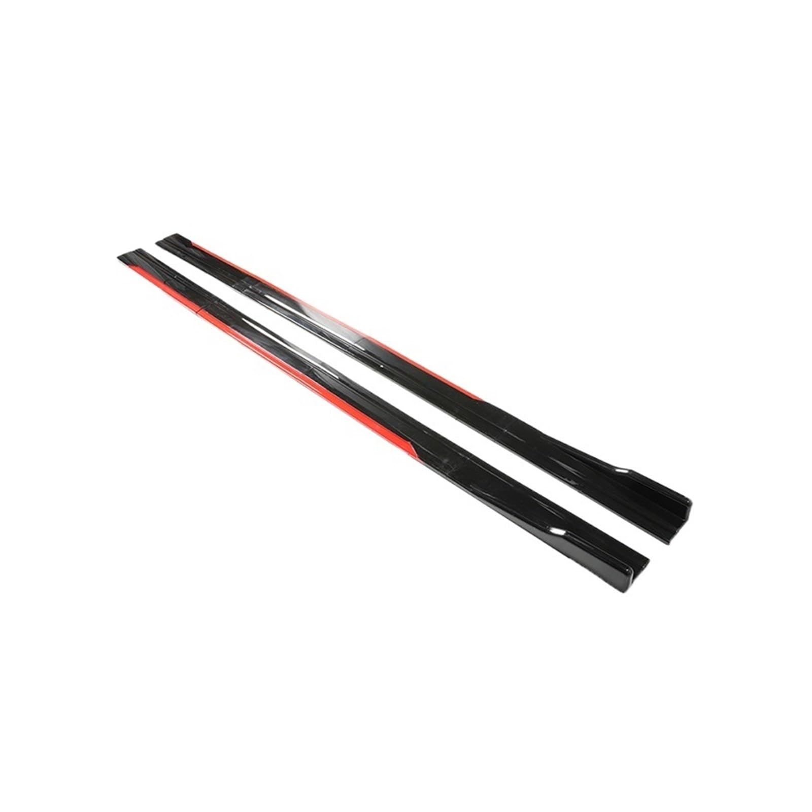 Shuogoufeng Store 2,2 m/2,18 m/2 m Universal-Auto-Seitenschweller, Kotflügel, Splitter, Stoßstange, Sport-Styling, kompatibel mit BMW, kompatibel mit Mazda, kompatibel mit Benz(2.18m Black Red) von FXMOHTSJ