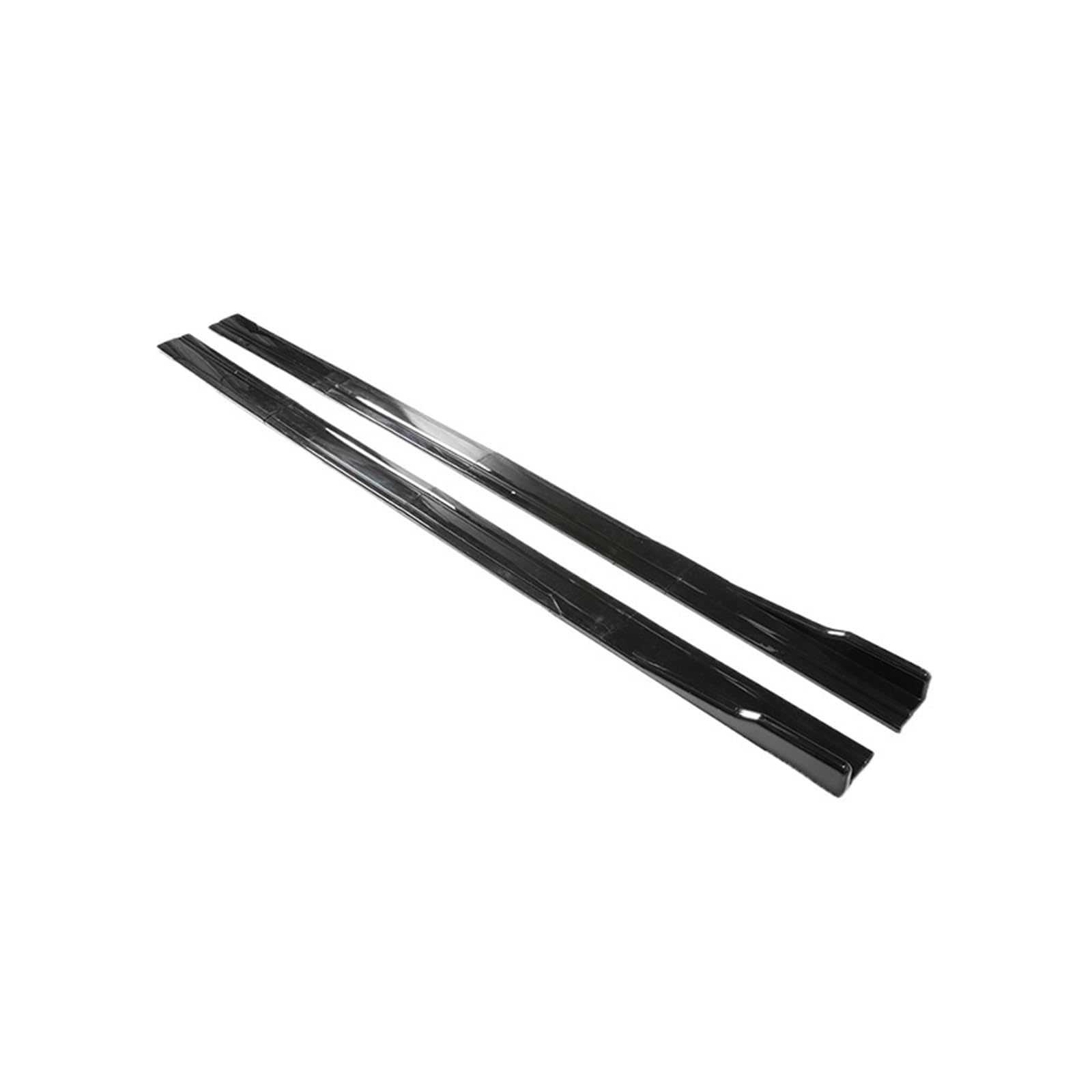 Shuogoufeng Store 2,2 m/2,18 m/2 m Universal-Auto-Seitenschweller, Kotflügel, Splitter, Stoßstange, Sport-Styling, kompatibel mit BMW, kompatibel mit Mazda, kompatibel mit Benz(2m Bright Black) von FXMOHTSJ