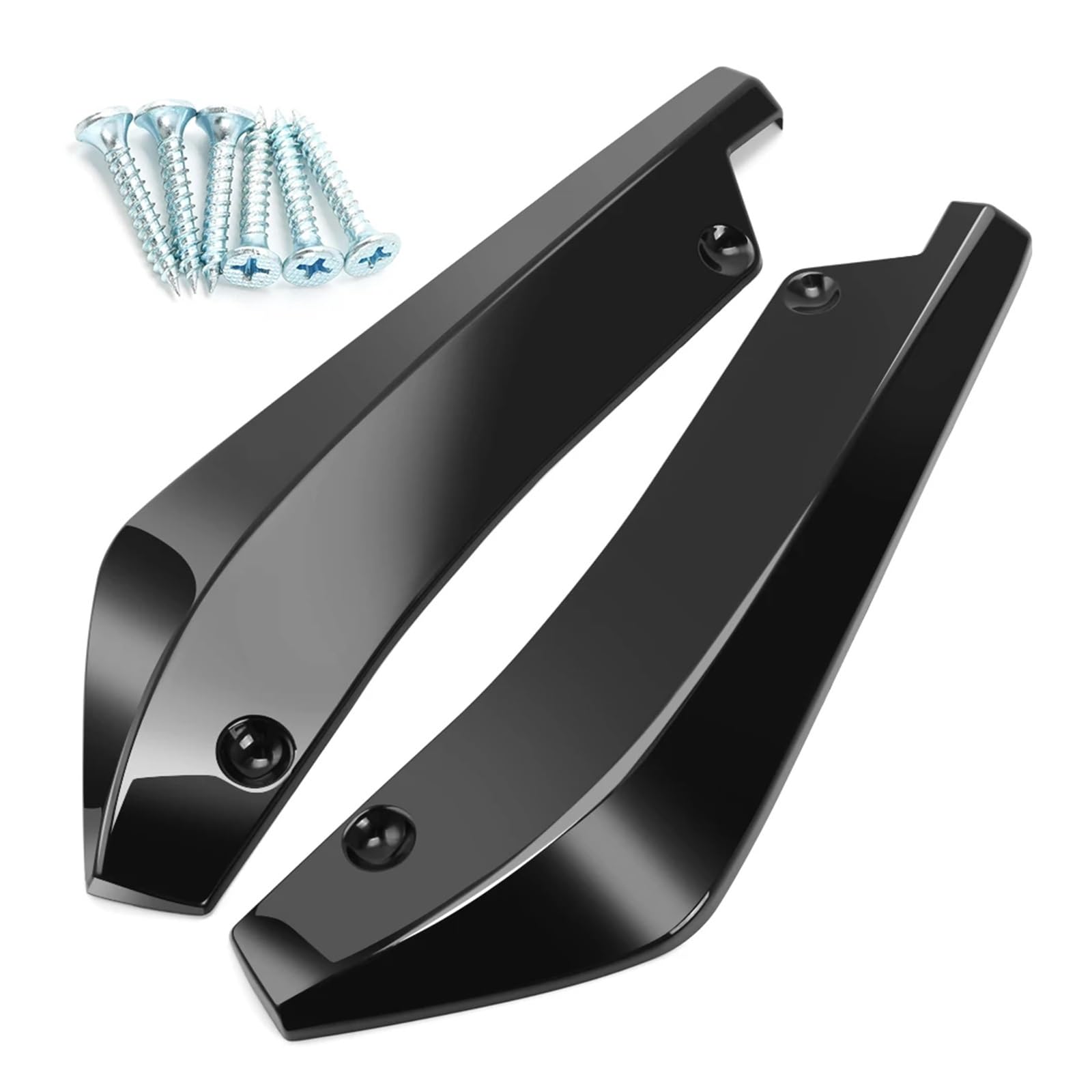 Shuogoufeng Store Heckstoßstange Diffusor Splitter Canard Spoiler Lippe Aufkleber kompatibel mit AUDI A3 A4 A5 A6 A7 B8 S3 2015-2019 2020 2022 Autozubehör(Black) von FXMOHTSJ