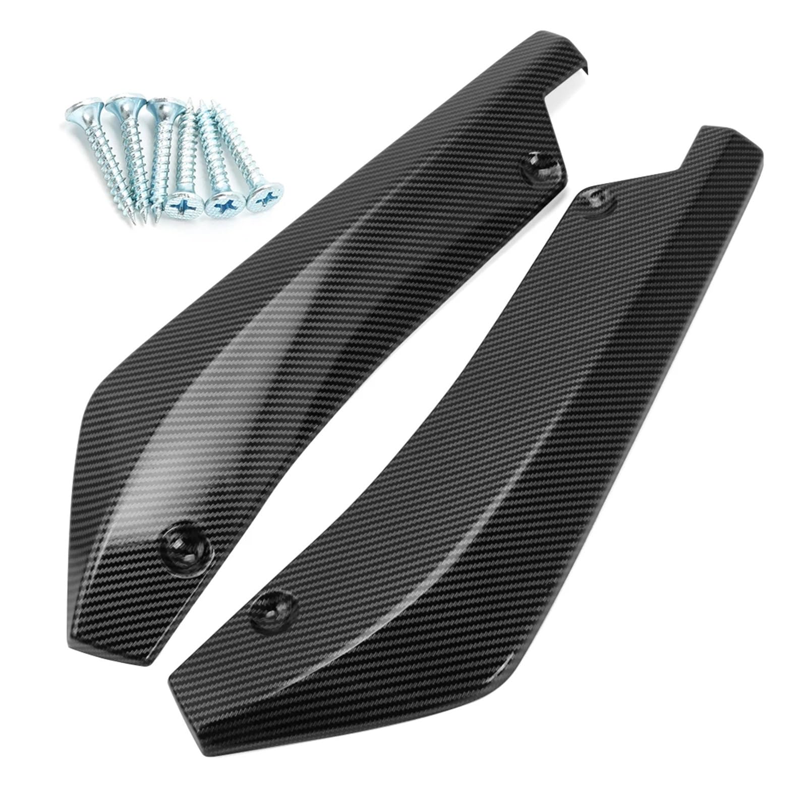 Shuogoufeng Store Heckstoßstange Diffusor Splitter Canard Spoiler Lippe Aufkleber kompatibel mit AUDI A3 A4 A5 A6 A7 B8 S3 2015-2019 2020 2022 Autozubehör(Carbon Fiber Look) von FXMOHTSJ